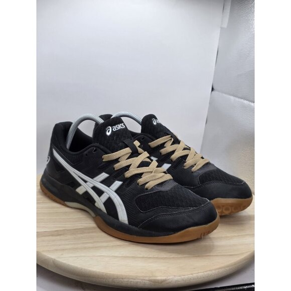 Asics Gel Rocket 9 Wmn's Sz 10 Black Indoor Court Sneakers Volleyball Pickleball - Picture 4 of 8
